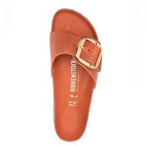 Birkenstock Madrid Big Buckle Orange Oiled Leather